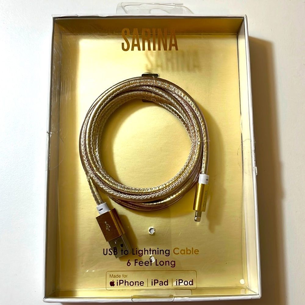 Sarina usb to Lightning cable 6 feet long New